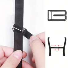 1/3pcs Set Bra Strap Extender, Adjustable Metal Buckle, Solid Color Polyamide Elastic Non-Slip Shoulder Strap Clips, Black, White, Beige, Lingerie Accessories Summer Cooling,Beach,Travel