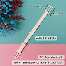 1/3pcs Set Bra Strap Extender, Adjustable Metal Buckle, Solid Color Polyamide Elastic Non-Slip Shoulder Strap Clips, Black, White, Beige, Lingerie Accessories Summer Cooling,Beach,Travel
