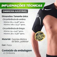 Shoulder Pad Protector Shoulder And Clavicle Support Neoprene Workout Gym Injuries - 黑色 - 查看 8