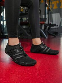 情侣水鞋适合户外游泳、涉水、浮潜、防滑、快干、适合海滩、室内健身 - 黑色 - 查看 7