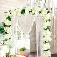 4 piezas de vid artificial de flores de cerezo, corona colgante de flores de seda, decoración del hogar para boda, fiesta, dormitorio, aniversario, cumpleaños, vacaciones, graduación