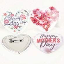 1/5/10/50/100枚定制心形胸针徽章别针，可个性化定制任何文字、照片或图像，适用于促销、工作、生日、圣诞礼物、时尚、可爱、简约、秋季风格、男女通用、个性化、独特，是送给他/她、男朋友、女朋友、家人的理想定制礼物，也适合搭配复古服装、服饰配饰、万圣节主题、送给男朋友、女朋友、家人、朋友、新年礼物等。 - 彩色 - 查看 6