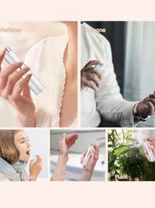 Brutelle 1 Pc Coffee Bean Spray Bottle Travel Perfume Spray Bottle Portable 10ml Rotating Bottle Sprayer For Home Office Travel Dormitory - Silver 10ML - View 7