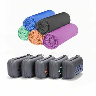 Microfiber Towel, Lightweight, Soft, Compact, Quick Drying Beach Towel, Backpack Towel, For Camping, Hiking, Yoga, Gym And Travel