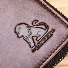 Top Grain Leather Keychain, Waist-Hung Access Card & Anti-Theft Real Leather Key Holder, 2-In-1 Coin Purse, Multi-Card Slots Short Wallet, Suitable As Gifts For Valentine's Day, Father's Day, Teachers' Day, Back To School, Graduation, And Christmas