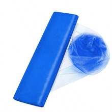 5/10M Rollo de Tulle de Cristal Transparente para Boda, Tela de Organza para Decoración de Fondo de Fiesta de Cumpleaños, DIY, Lazos de Silla de Organza para Boda - Burdeos - Ver 11