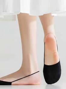 2 o 4 pares de calcetines de mujer de media punta, calcetines finos y transpirables de media cobertura y media abertura para el tobillo, calcetines invisibles, adecuados para el verano