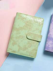 1 Pc A6 PU Leather Notebook Binder Refillable Binder Cover Loose Leaf Personal Planner With Magnetic Buckle Closure Crocodile Macaron Money Budget Planner Binder Zipper Envelopes Cash Envelopes For Budgeting Money Card Holder Notebook Wallet Organizer For Budget Binder, DIY Binder Notebook Cover Diary Agenda Money Budget Planner Paper Cover School Stationery - Multicolor - View 8