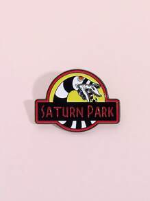 1PC Gothic Snake Enamel Pins Custom SATURN PARK Brooches Lapel Badges Clothes Punk Animal Jewelry Gift For Kids Friends