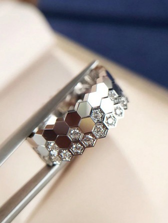 3pcs 925 Sterling Silver Minimalist Honeycomb Design Personalized Rings, Elegant Jewelry Gift For Women, Birthday Gift, Party Gift