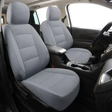 GXT Fit Chevy Equinox Seat Covers Premier, LS, LT, L, RS 2017 2018 2019 2020 2021 2022, Premium Water-Resistant Faux Leather Custom Fit Seat Covers Protector Cushion For Selected Equinox (Grey)(Applicable To Fuel Vehicles) - 5 Seats In Total (two Seats In the Front Row + Three Seats In the Back Row) - View 1
