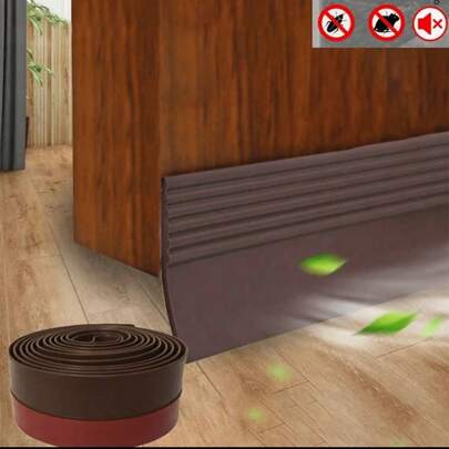 1条橡胶密封条，专业自粘门窗密封条，橡胶防撞条，适用于零售店、餐厅、酒店、安全门、铁门、玻璃门、卧室隔音、春季装饰、复活节用品