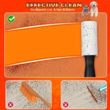 High Suction Lint Remover Roller - Ideal For Furniture, Clothes And Carpets | Pet Hair Cleaning Brush