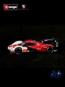 Burago Bburago 1:43 Porsche 963 #5 24h LeMans 2023 Cameron, Christensen, Makowiecki Racing Model Car Modelo Presente de Natal