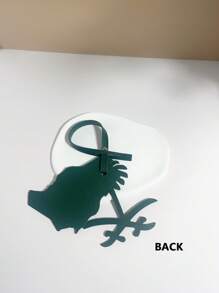 1PC Solid PU Double-Layer Leather Fashion, Simple And, Cute And Interesting Plants, Trees, Date Trees, Coconut Trees, Palm Trees, Map Shapes, Patterns, Backpacks, Shoulder Bags, Slanted Shoulder Bags, Tote Bags, Armpit Bags, Handbag Pendants, Other Storage Bag Pendants, Car Keychains, Car Pendants, Pants Waist Pendants, Luggage Box Pendants, Suitable For Couples, Students, Men, School Students, Men, Women, Work Commuting, Daily Dates, Holidays, Travel And Business Trips, Suitable For Boys, Girls, Girlfriends, Mothers, Girlfriends, Girlfriends, Girlfriends, Girlfriends, Birthdays, Etc - Dark Green - View 11