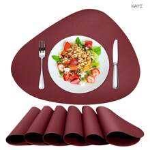 Witam Placemats Set Of 2/4/6 For Dining Table Mats, Faux Leather Place Mats Wipeable Washable Placemats For Round Table Mats For Dining Patio Heat Resist Easy To Clean Halloween Place Mats Indoor - Multicolor - View 16