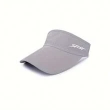 1Pc Women's Summer Visor Cap - Breathable Polyester, Open-Top Design For Running & Outdoor Activities, Available In White, Pink, Black, And More