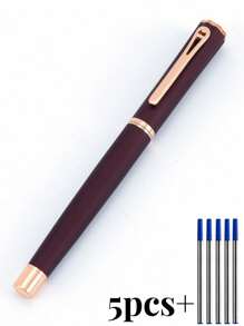 [Customized] High Quality Business Office Ball Pen Set In Gift Box, Includes 2 Refills, Daily Writing, Signing, Gifting For Father's Day, Thanksgiving, Christmas, Birthday, Friends, Relatives, Leaders, Colleagues Back To School