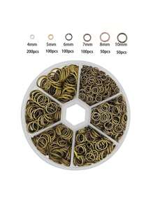 [Conector de colgante fácil de usar] 600 anillos de salto abiertos de acero inoxidable - Conector de colgante de anillo abierto, para hacer joyas DIY, collares, pulseras, suministros para pequeños negocios - , fácil de usar, versátil y duradero