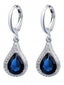 1 对时尚创意奢华闪亮独特设计波西米亚风格耳环，适合女性日常佩戴