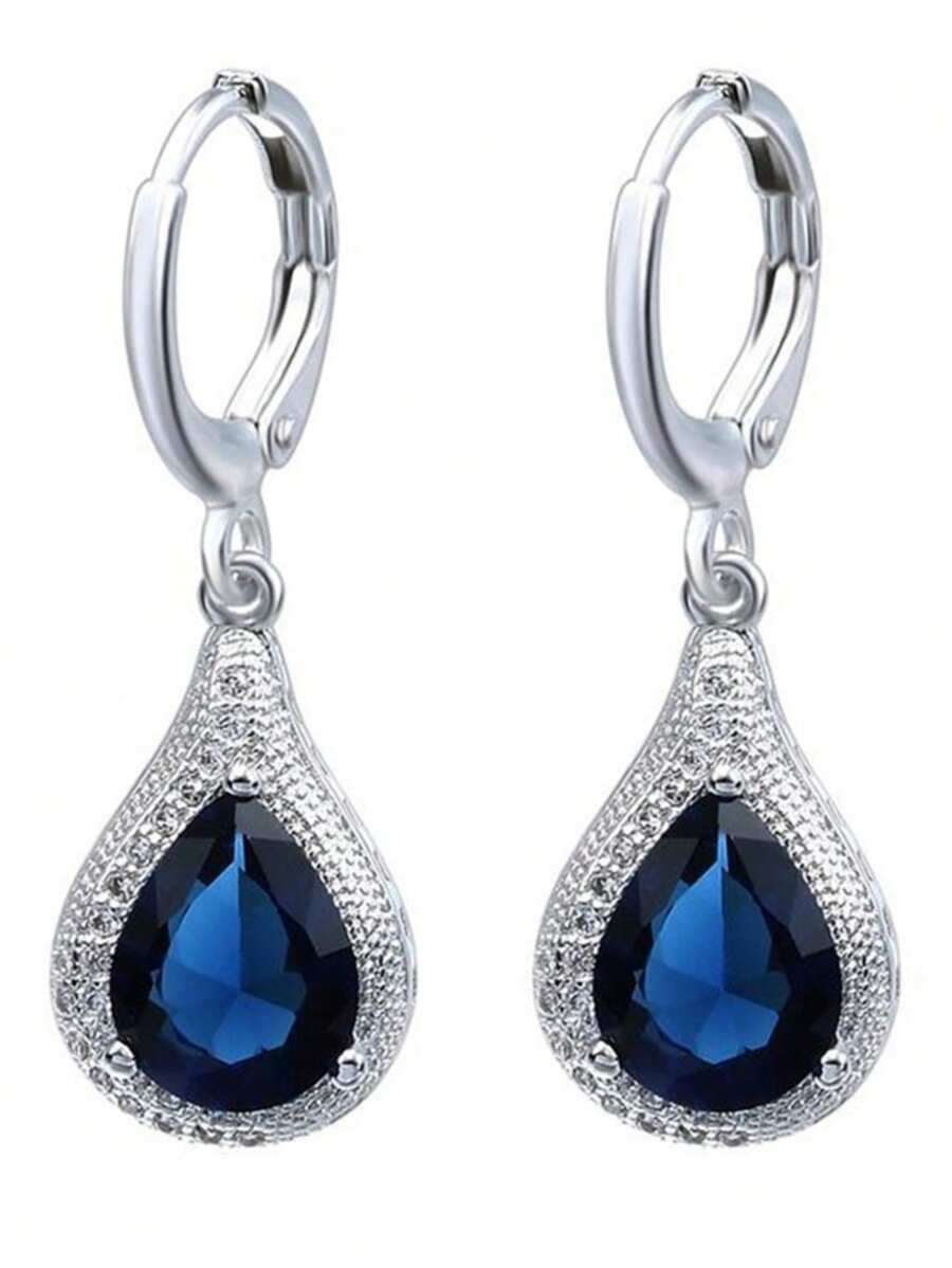 1 对时尚创意奢华闪亮独特设计波西米亚风格耳环，适合女性日常佩戴