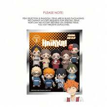 Crunchyroll 1 件排球少年！！！官方授权 3D 动漫人物系列 3 神秘盲袋钥匙扣吊坠随机赠送日向翔阳和影山透表或其他角色超值惊喜袋周年礼物，适合粉丝和朋友返校 - MN-72580 - 查看 5