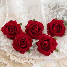 2/5/10 Piezas de Flores Artificiales Rosas de Seda, Plantas Falsas para Primavera Otoño, Decoración para Bodas, Día de la Madre, San Valentín, Jarrones para el Hogar, Comedor, Dormitorio, Fiestas, Cumpleaños, Decoración de Jardín