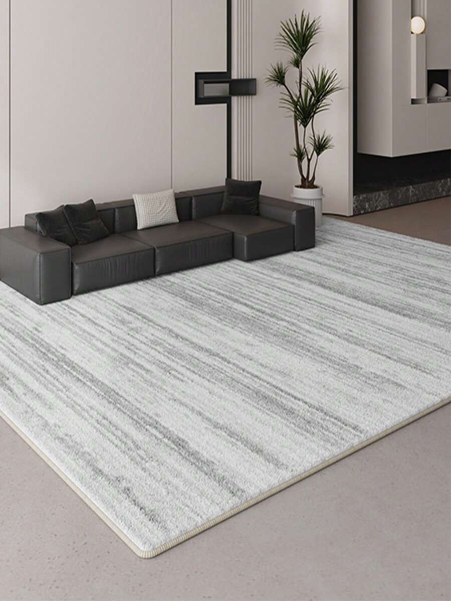 1 szt. Nowoczesny prosty szary komfortowy dywanik, dywan o dużym natężeniu ruchu, odpowiedni do sypialni, salonu, biura i wycieraczki, antypoślizgowy, zmywalny i nadający się do prania w pralce, dekoracja pokoju, prezent na parapetówkę
