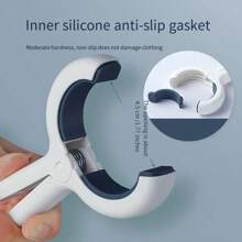 6pcs Large Size Damage-Free Clothes Pins, Multi-Purpose Windproof Clips, Non-Slip Bedding Clips