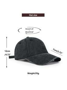 1pc Unisex Retro Solid Color Vintage Baseball Cap, Simple & Versatile, Suitable For Students, Outdoor Sports, Leisure Travel, Spring/Summer
