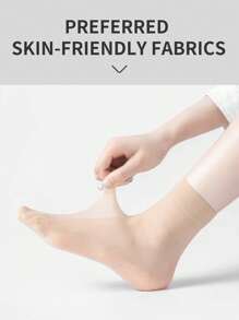 1/5/10/30/50/100 perechi de ciorapi transparenti ciorapi de barca Ciorapi de dama Ciorapi scurti de primavara si vara Perechi multiple Specificații Ciorapi transparenti pentru fete Design simplu Culoare uni Transparent - clar - Vizualizare 5