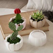 DIY Asymmetrical Vertical Stripe Silicone Mold For Resin Bowl, Candle Cup, Flower Pot, Wax Candle