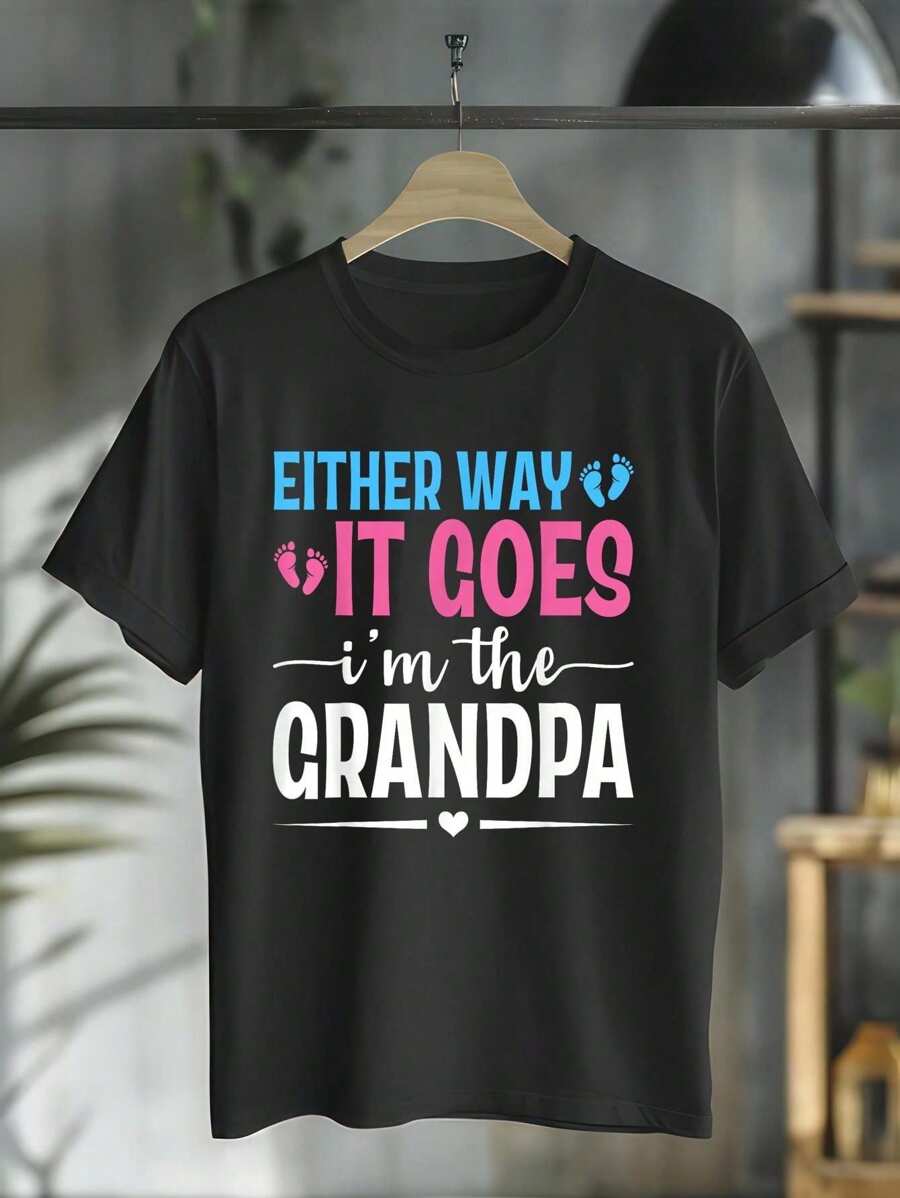 Anyway I'm The Grandpa Gender Reveal Baby Shower T-Shirt