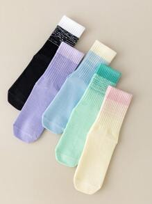 2/5 Paar Damen Kniestrümpfe für Yoga & Sport, rutschfest, feuchtigkeitsableitend, atmungsaktiv für Innenworkouts, Herbst