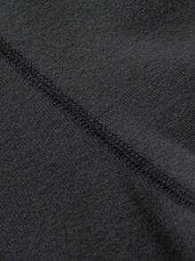 mini bala Young Girl Thick Warm Leggings, Winter Warm Inner Layer Pants - Black - View 5