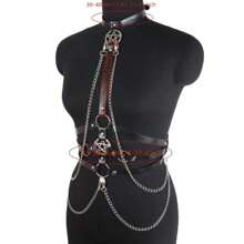 Corset bó sát gợi cảm cho nữ Quần áo gợi cảm mới Cặp đôi tán tỉnh Đạo cụ quyến rũ Phụ kiện - màu đen - Xem 3