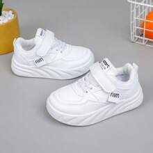 Kids' White Sneakers, New Spring/Autumn Boys/Girls Casual Soft Sole Wear-Resistant Athletic Shoes