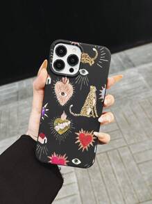 1pc TPU Soft Case With Tiger Eye Design Compatible With IPhone 15 Pro Max, 14 Plus, 13 Pro Max, 12, 11, 7G, 7P, IX, XR, XS Max - Multicolor - View 2