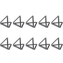 10pcs Triangle Place Card Holders, Mini Table Number Holders, Table Desk Place Name Card Holders,Photo Clips For Wedding Party Decor - Multicolor - View 18