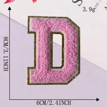 8CM Patch Letters For Clothes Alphabet Sticky Letter Clothing Bags Jacket Iron On Letter Emblems Chenille Patches For DIY MC006 - Multicolor - View 17