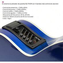 Guitarra Electroacústica con Bolso + Cinta + Púas + Cuerdas extras (Negro) - Negro - Ver 2