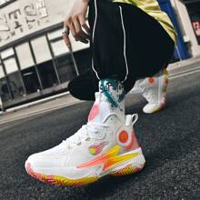 Womens Mens Basketball Shoes Breathable Comfortable Lightweight Fashion Athletic Sneakers Non Slip Outdoor Sport Shoe - trái cam - Xem 5