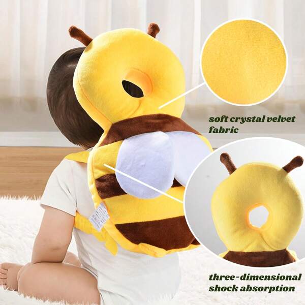 4 Styles Baby Head Protector Backpack: Bee Soft Landing & Safety Toddler Fall Protection For Baby Crawling & Walking &Falling-Back Cushion For Infant
