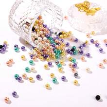 600Pcs Pearl Beads For Bracelets Making Kit -20 Colors 8mm Pearl Beads With Gold Spacer Beads For DIY Craft Bracelet Necklace Earrings Jewelry Making, Friendship Bracelet Kits For Beginner Adult