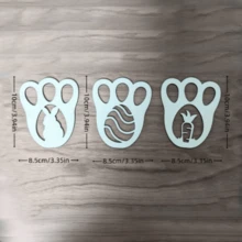 1 szt./3 szt. Drewniany królik wielkanocny, marchewka, szablon w kształcie jajka, rzemiosło, odpowiedni na wiosnę, Wielkanoc, urodziny, dekoracje na imprezę festiwalową