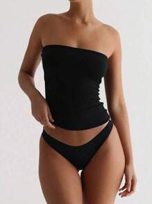 Débardeur de base sans bretelles sexy, mode, unicolore, élastique, coupe slim, top tube pour femmes, à porter en toutes saisons