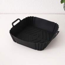 1pc/2pcs Reusable Silicone Air Fryer Liners - Thickened Square Baking Pan, Suitable For Healthy Cooking, Fit 4-7Qt Air Fryers, Oven & Microwave Safe, Non-Stick & Easy To Clean, Great Gift For Christmas, Halloween, Easter, Thanksgiving