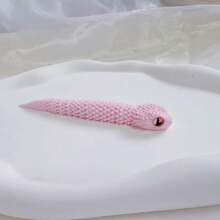 1 pieza Decoración de escritorio realista de serpiente impresa en 3D, figura miniatura hiperrealista, regalo en caja sorpresa