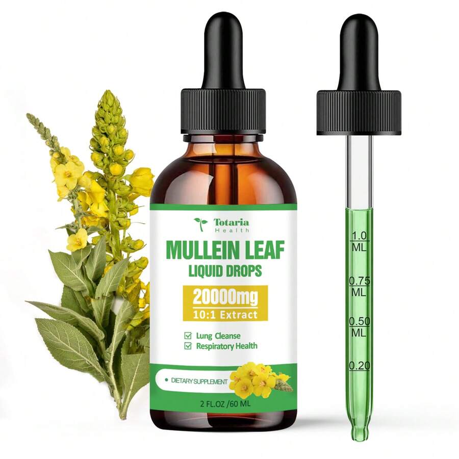 Mullein Drops With Chlorophyll, Licorice Root & Marshmallow Root | Lung ...