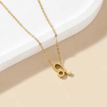 1 件装新款时尚不锈钢十二生肖 O 型链项链女款生日礼物 - 金黃色 - 查看 20